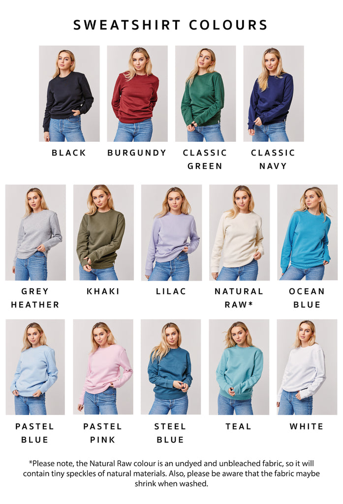 hippo womens sweatshirt Big Wild Thought