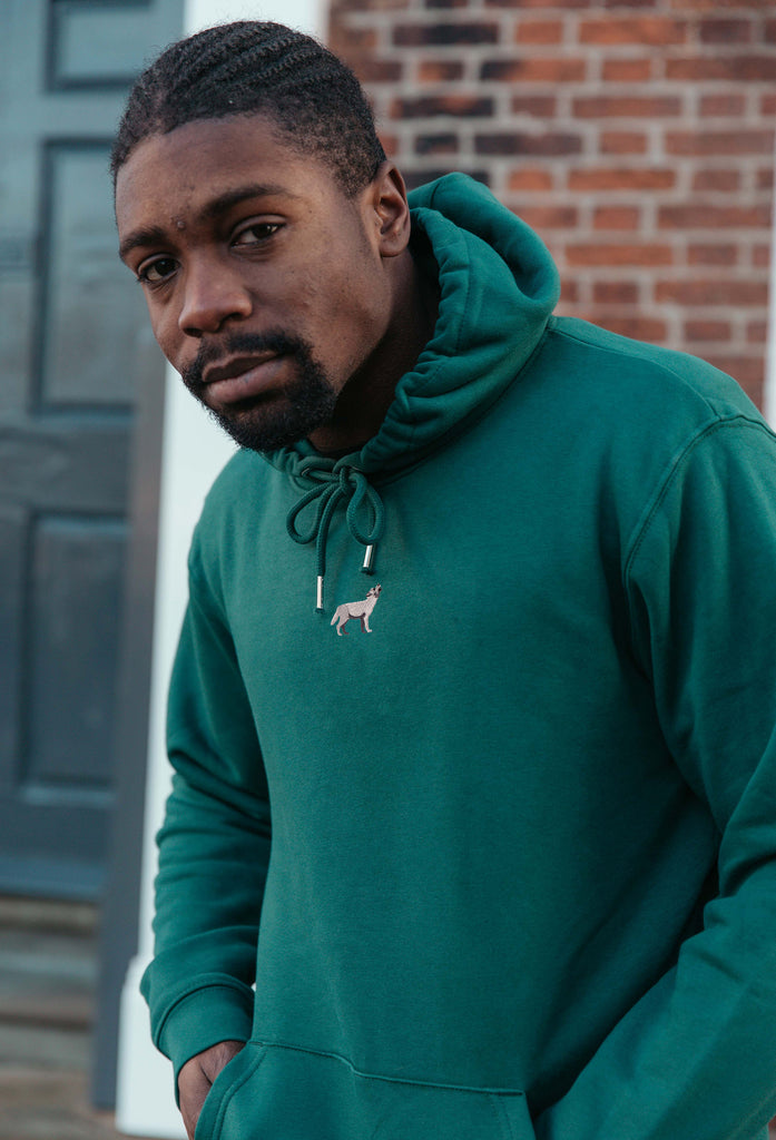 grey wolf hoodie Big Wild Thought