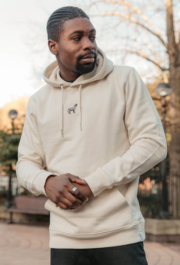 grey wolf hoodie Big Wild Thought