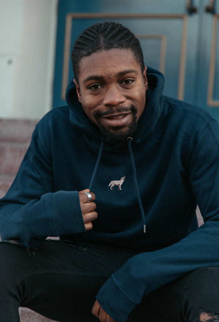 grey wolf hoodie Big Wild Thought