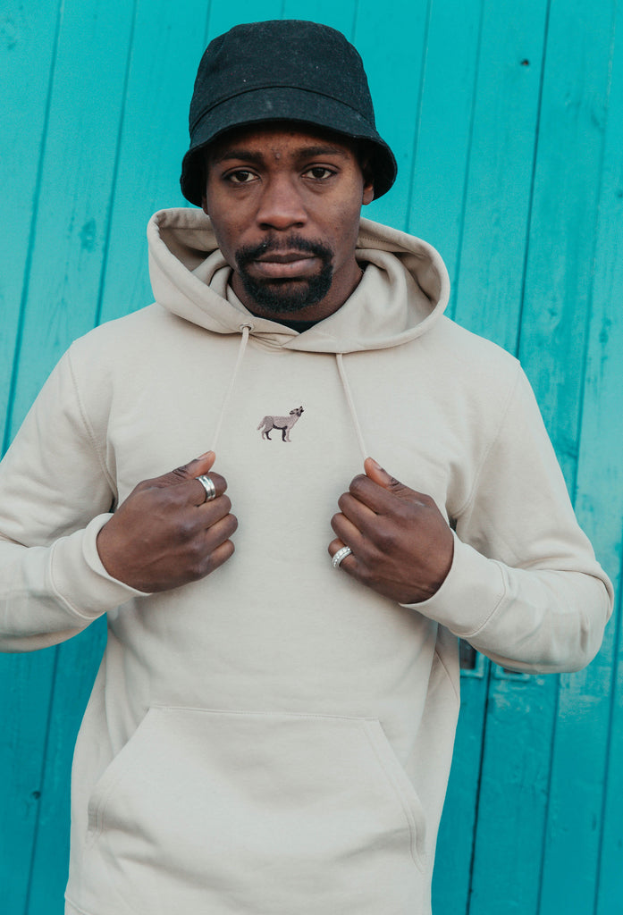 grey wolf hoodie Big Wild Thought
