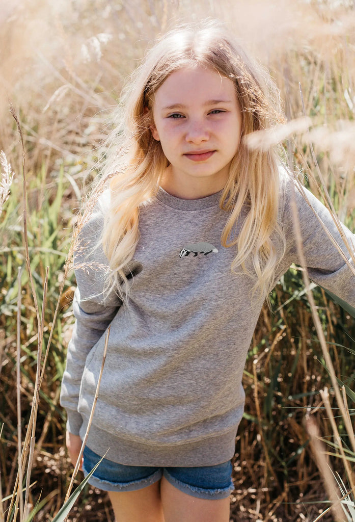 badger childrens sweatshirt Big Wild Thought
