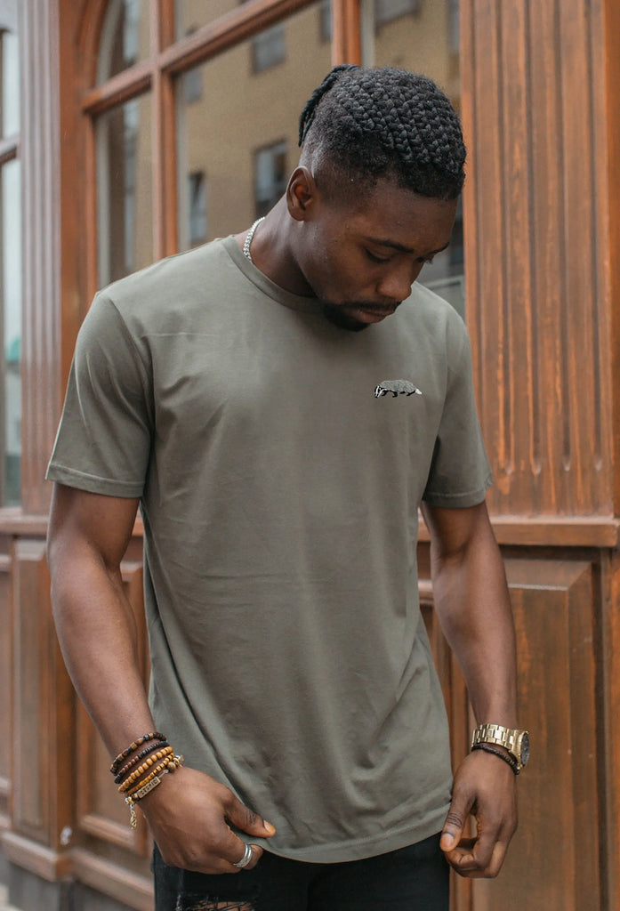 badger mens t-shirt Big Wild Thought