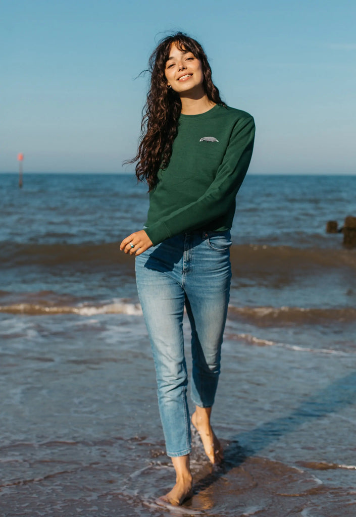 badger womens cropped sweatshirt Big Wild Thought