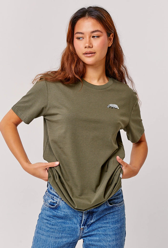 badger womens t-shirt Big Wild Thought