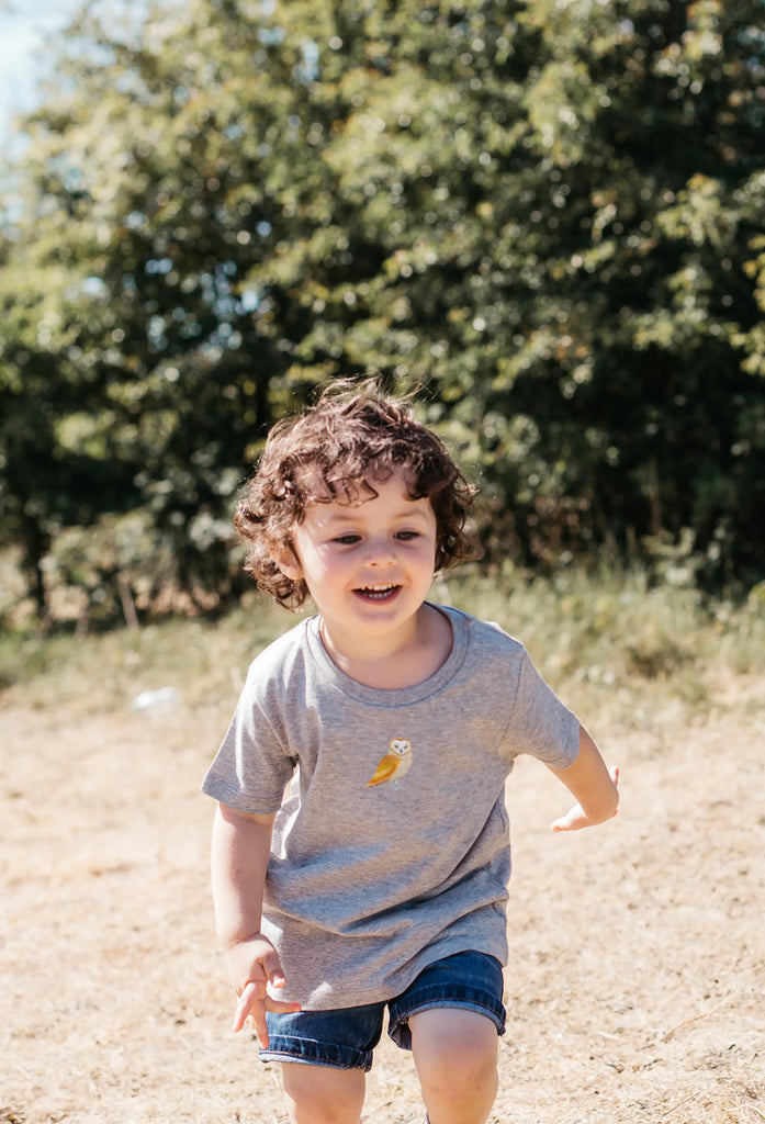 barn owl childrens t-shirt Big Wild Thought