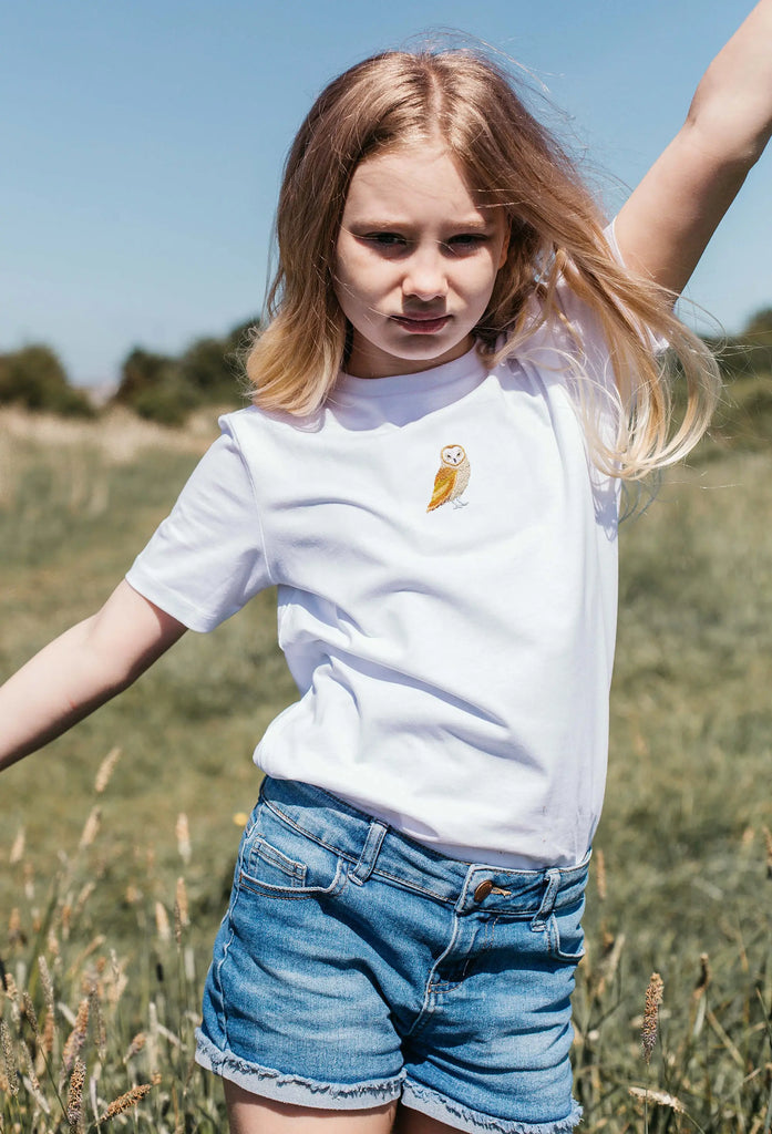 barn owl childrens t-shirt Big Wild Thought