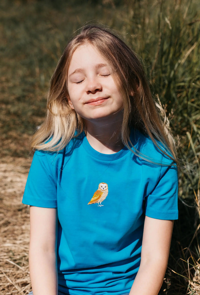 barn owl childrens t-shirt Big Wild Thought