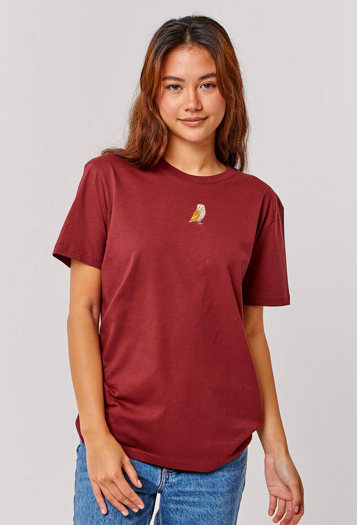 barn owl womens t-shirt Big Wild Thought