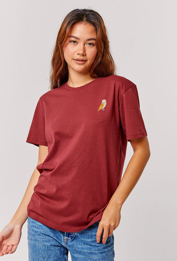 barn owl womens t-shirt Big Wild Thought