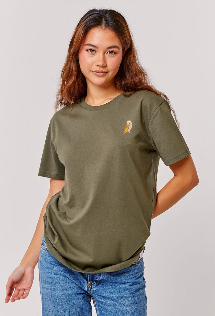 barn owl womens t-shirt Big Wild Thought