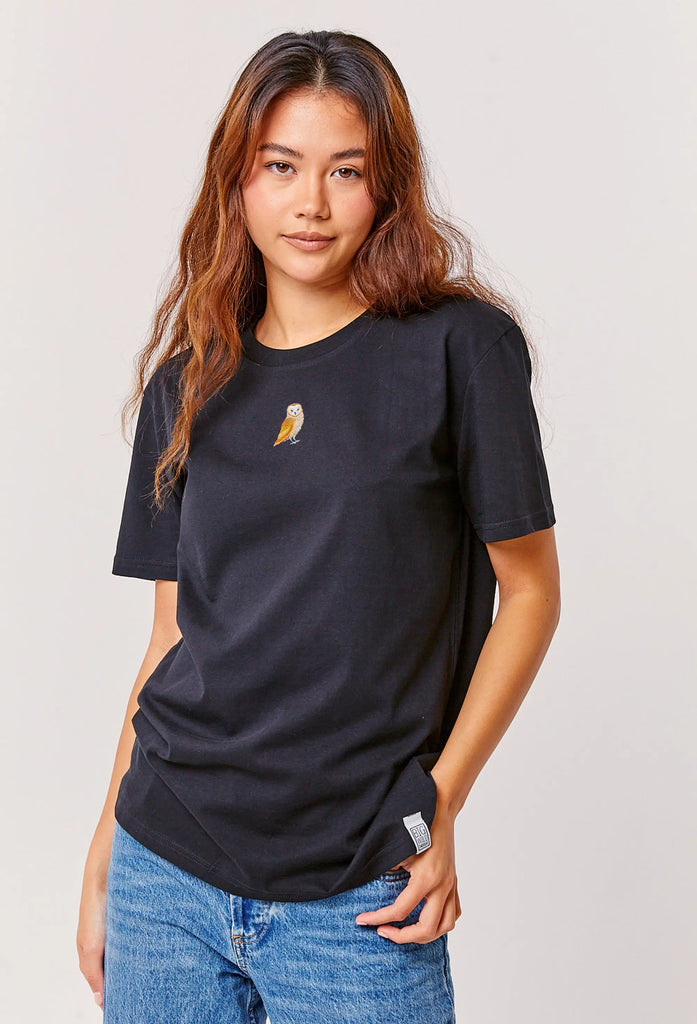 barn owl womens t-shirt Big Wild Thought