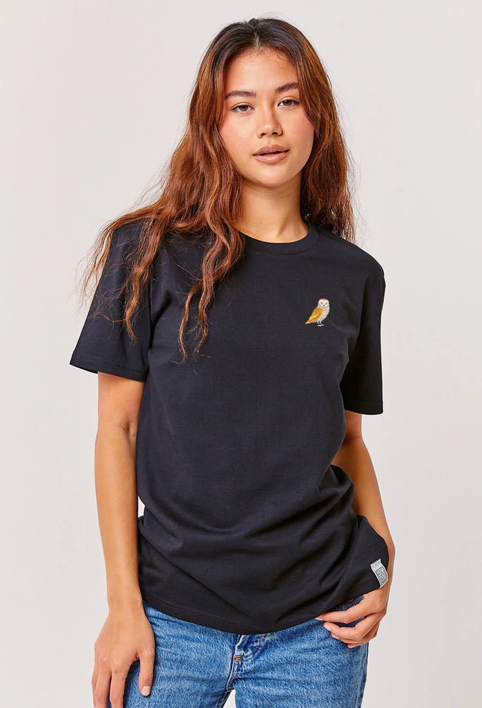 barn owl womens t-shirt Big Wild Thought