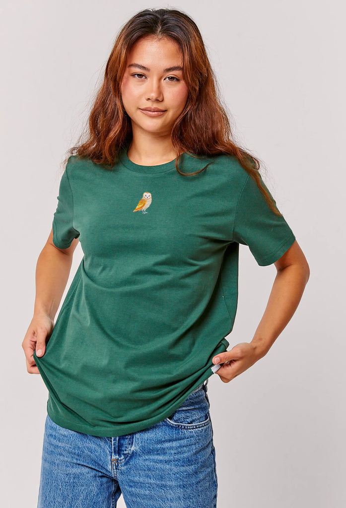 barn owl womens t-shirt Big Wild Thought