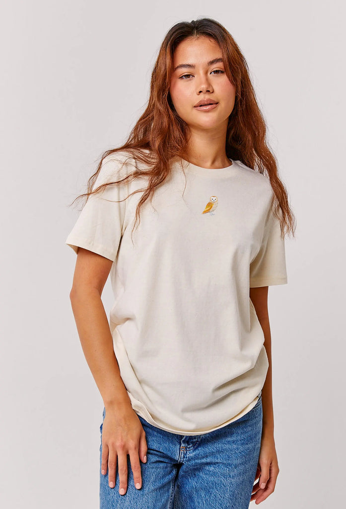 barn owl womens t-shirt Big Wild Thought