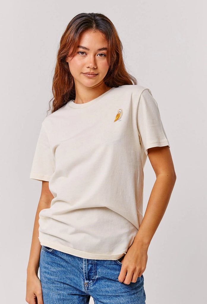 barn owl womens t-shirt Big Wild Thought