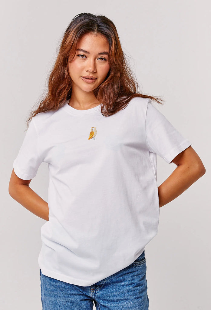 barn owl womens t-shirt Big Wild Thought