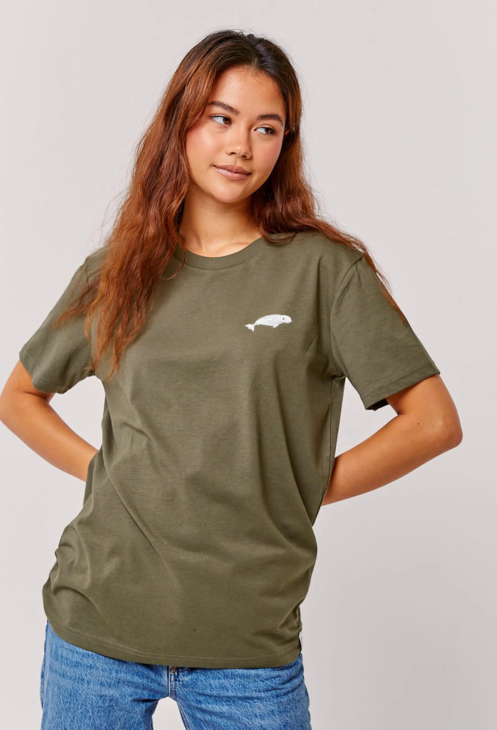 beluga womens t-shirt Big Wild Thought
