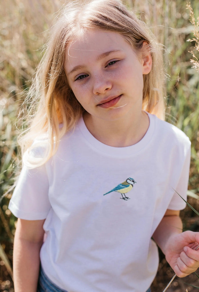 blue tit childrens t-shirt Big Wild Thought
