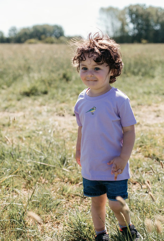 blue tit childrens t-shirt Big Wild Thought