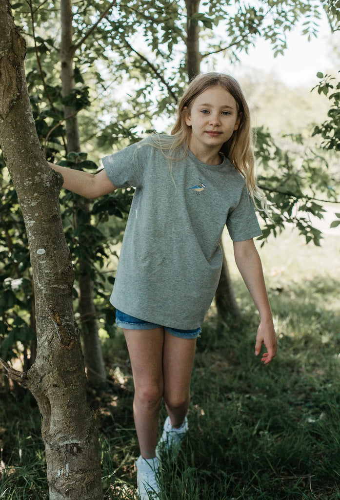 blue tit childrens t-shirt Big Wild Thought
