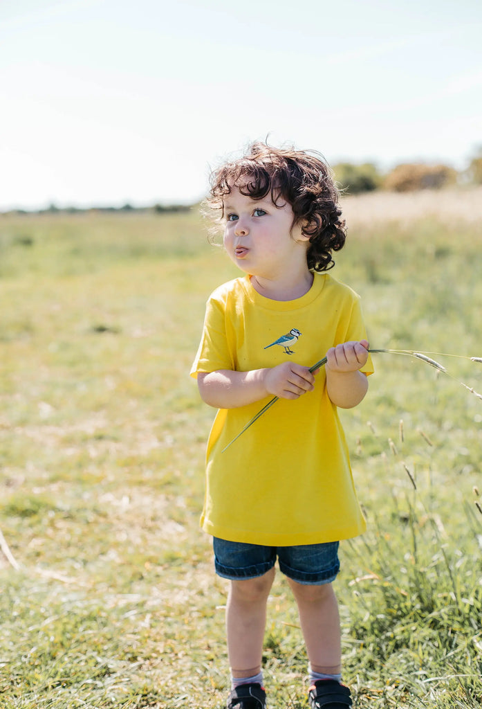 blue tit childrens t-shirt Big Wild Thought