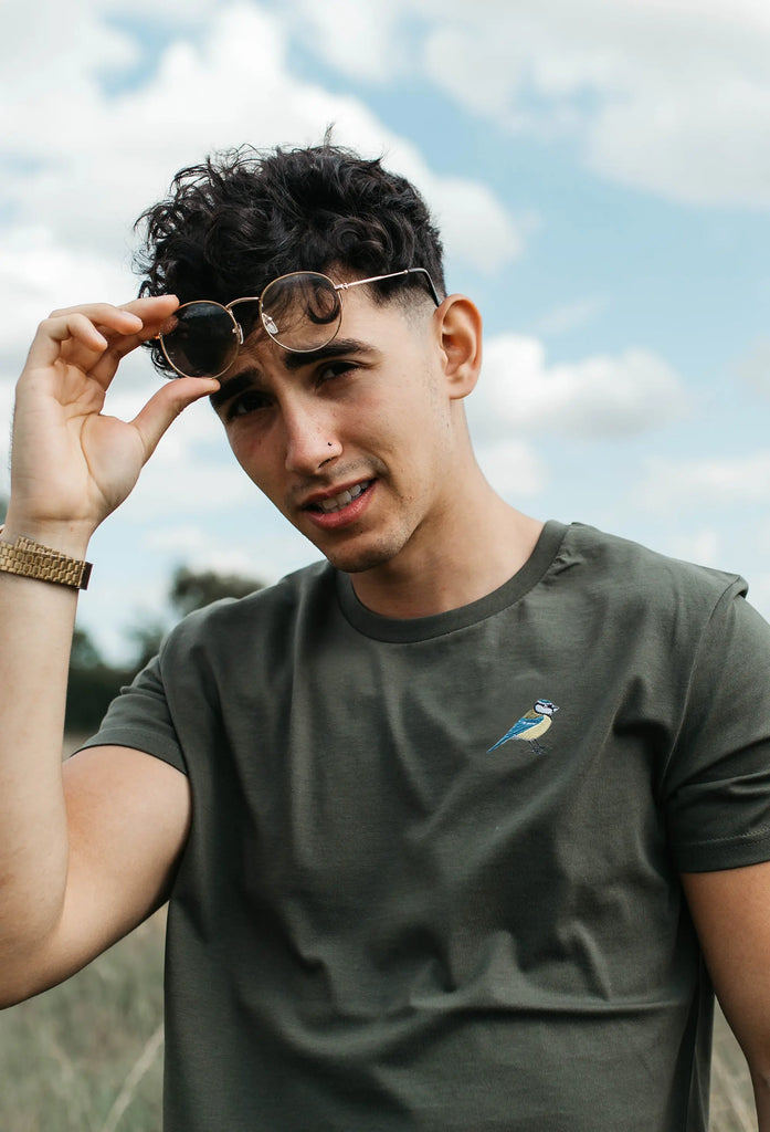 blue tit mens t-shirt Big Wild Thought