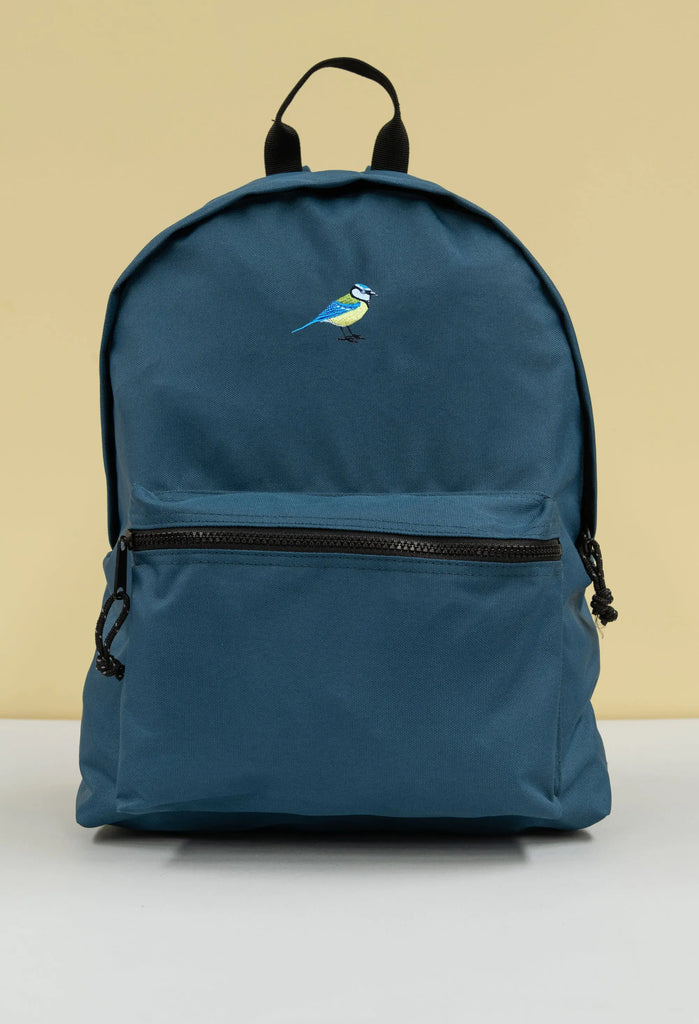 blue tit recycled backpack Big Wild Thought