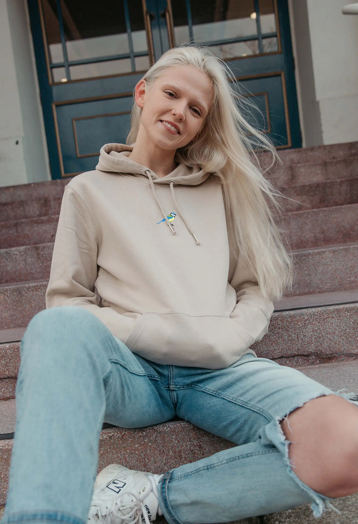 blue tit unisex hoodie Big Wild Thought