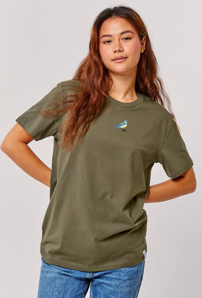blue tit womens t-shirt Big Wild Thought