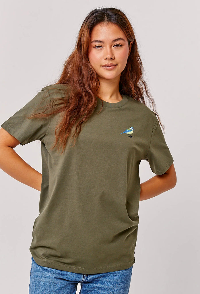 blue tit womens t-shirt Big Wild Thought