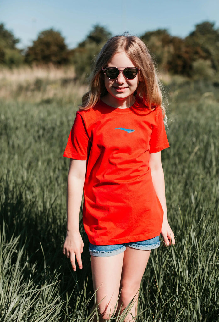 blue whale childrens t-shirt Big Wild Thought