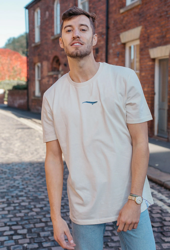 blue whale mens t-shirt Big Wild Thought