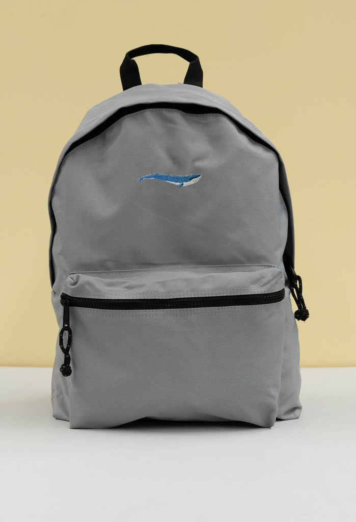 blue whale recycled backpack Big Wild Thought