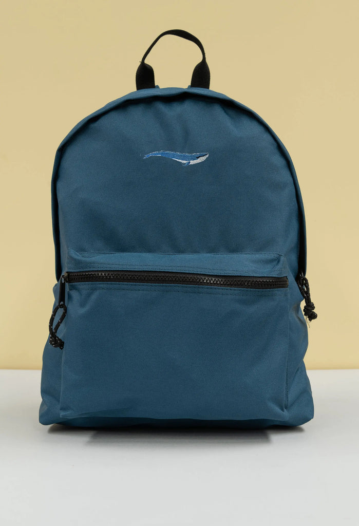 blue whale recycled backpack Big Wild Thought