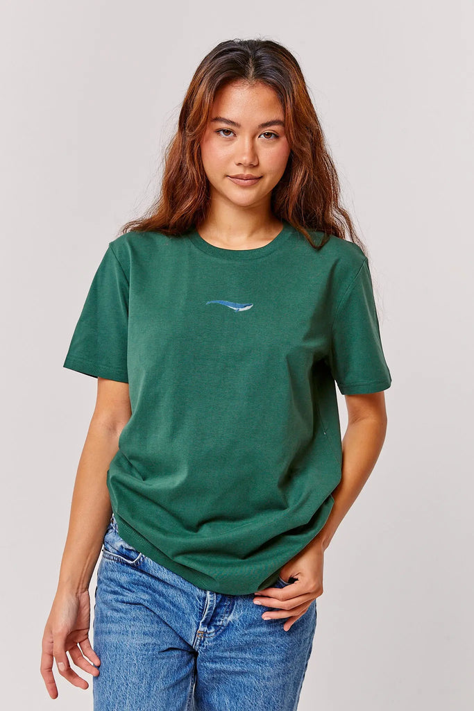 blue whale womens t-shirt Big Wild Thought