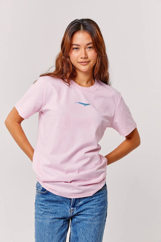 blue whale womens t-shirt Big Wild Thought