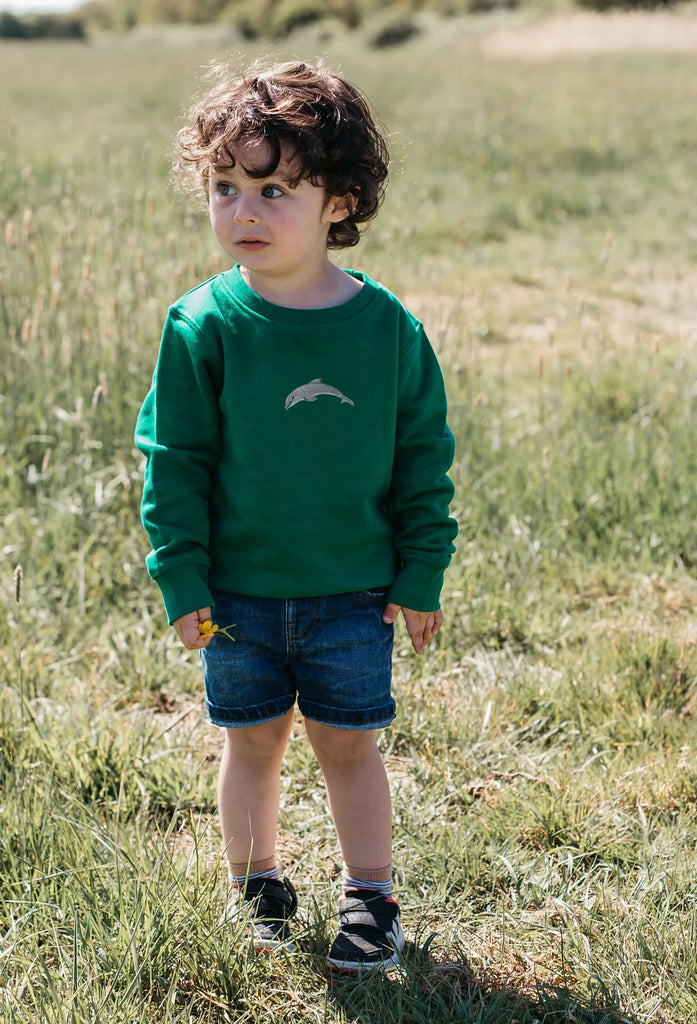 dolphin childrens sweatshirt Big Wild Thought