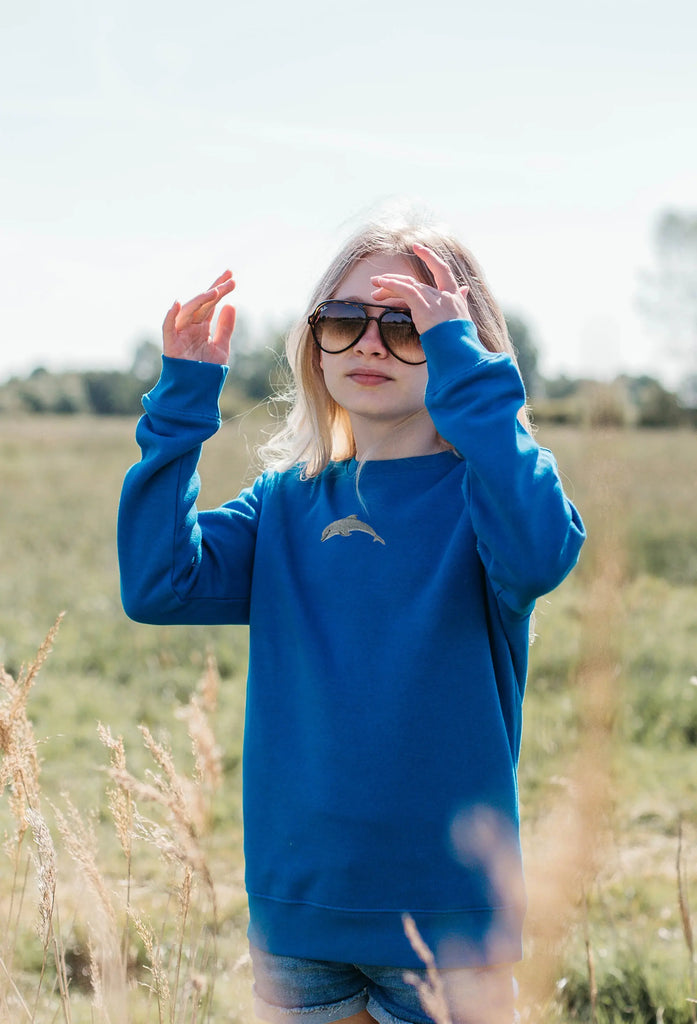 dolphin childrens sweatshirt Big Wild Thought