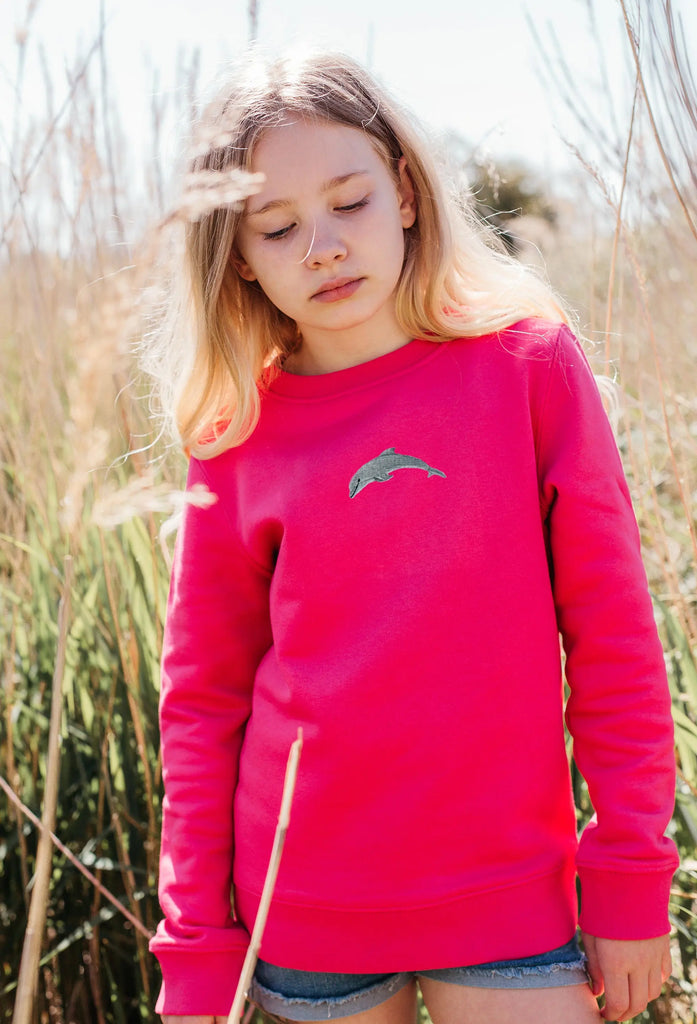 dolphin childrens sweatshirt Big Wild Thought