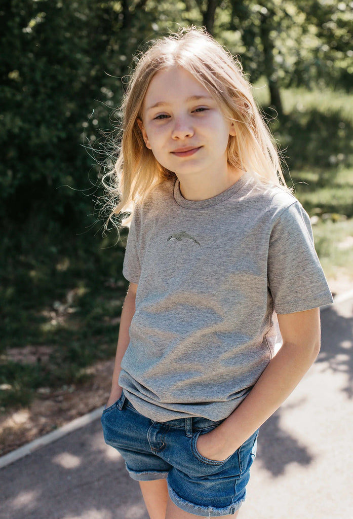 dolphin childrens t-shirt Big Wild Thought