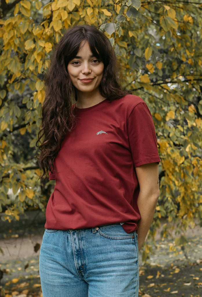 dolphin womens t-shirt Big Wild Thought