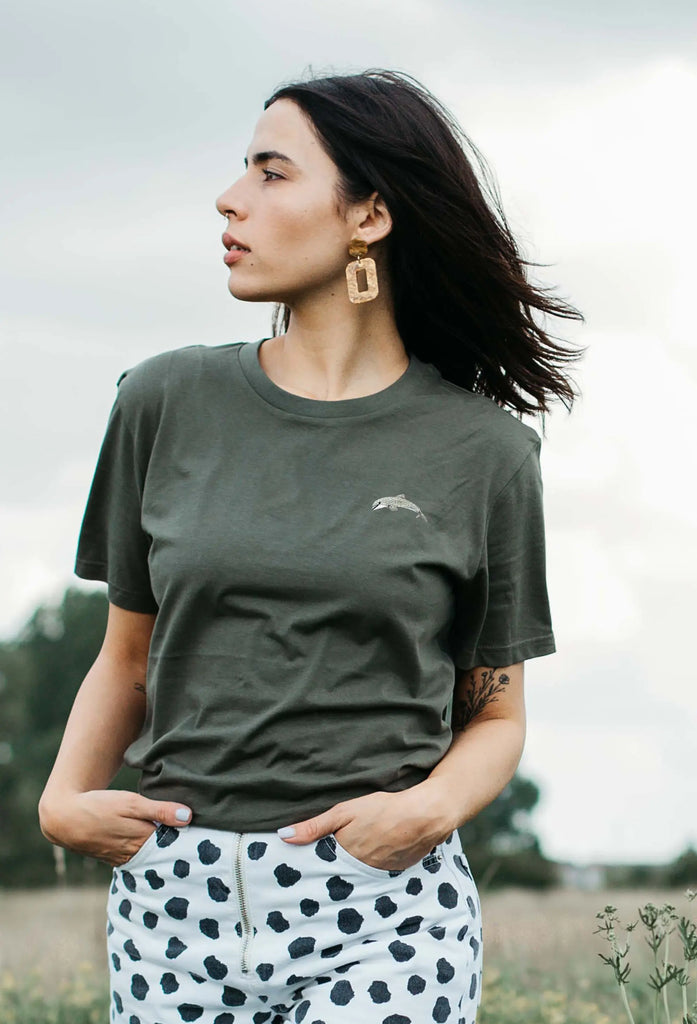 dolphin womens t-shirt Big Wild Thought
