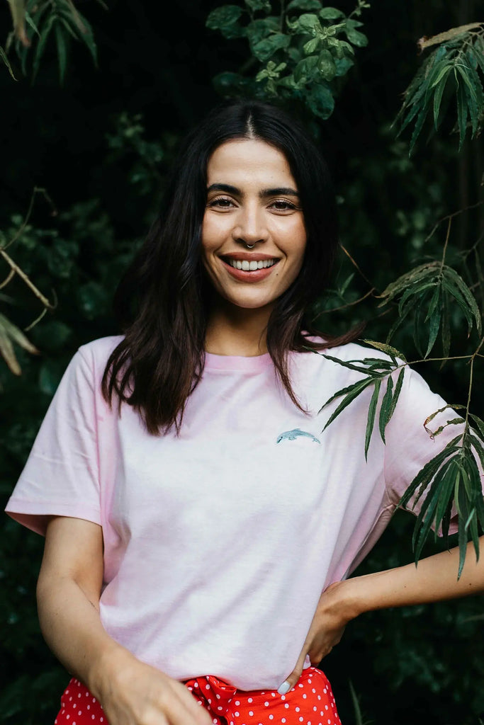 dolphin womens t-shirt Big Wild Thought