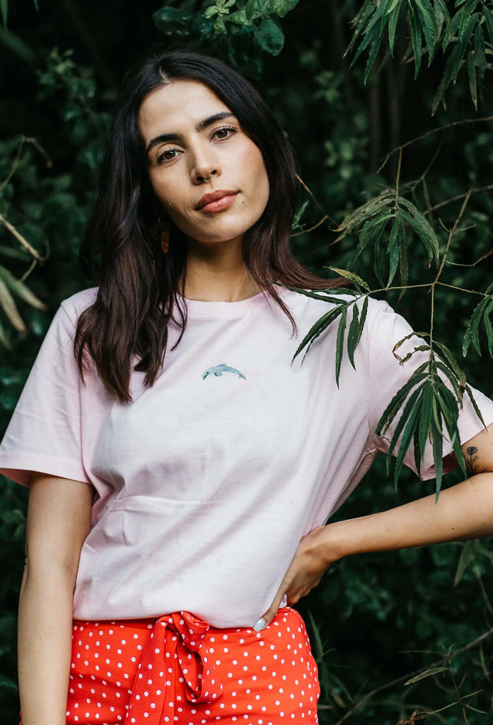 dolphin womens t-shirt Big Wild Thought