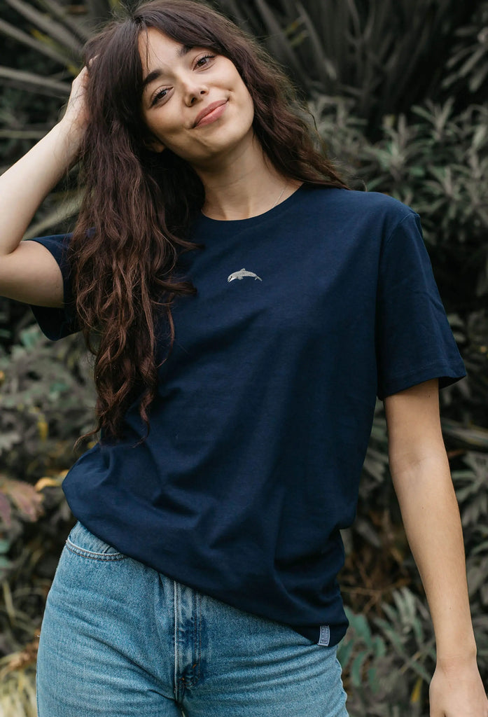dolphin womens t-shirt Big Wild Thought