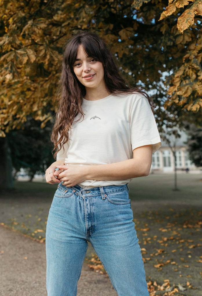 dolphin womens t-shirt Big Wild Thought
