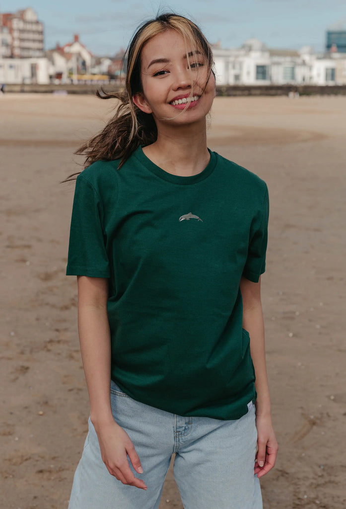 dolphin womens t-shirt Big Wild Thought