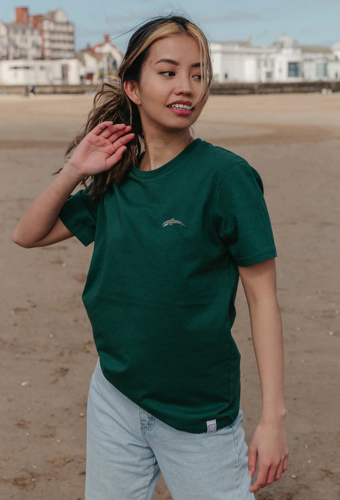 dolphin womens t-shirt Big Wild Thought
