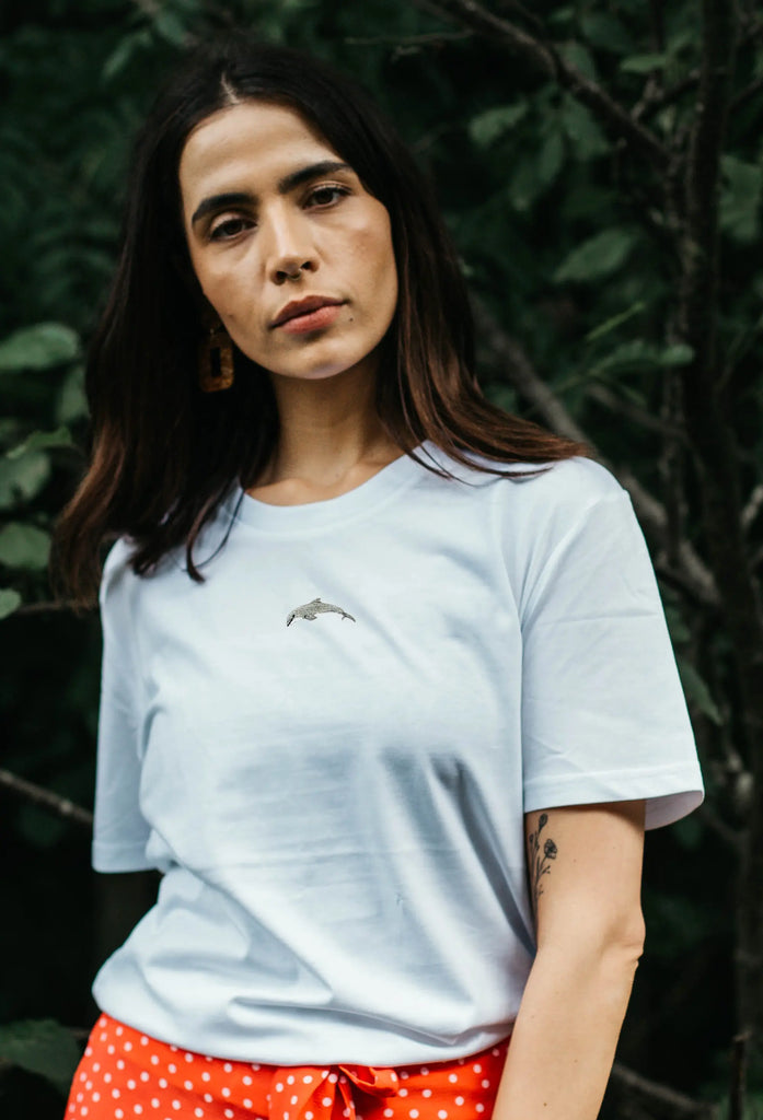 dolphin womens t-shirt Big Wild Thought